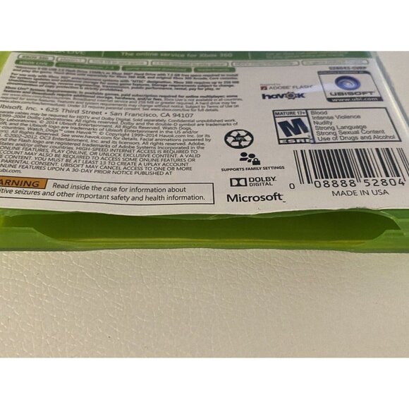 Watch Dogs -Signature Edition Microsoft Xbox 360 2014 Game Disc And Case - Picture 3 of 7